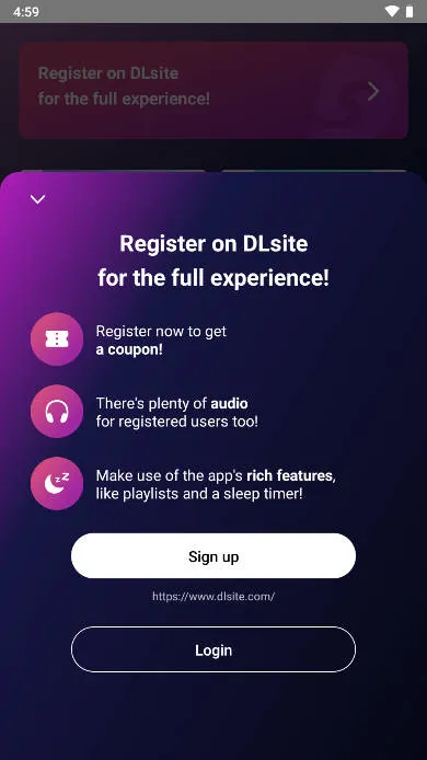 DLsite Sound(��Ƶ��Ϸƽ̨)v1.0.22 ��Ѱ��ͼ