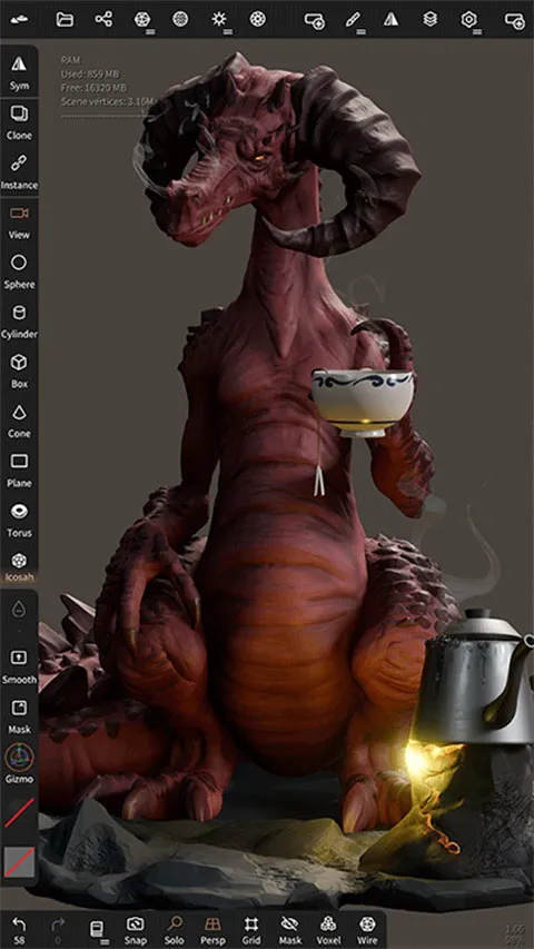 nomadsculpt3d��ģ(�ֻ�3D��ģ����)v2.6 �ֻ����ͼ